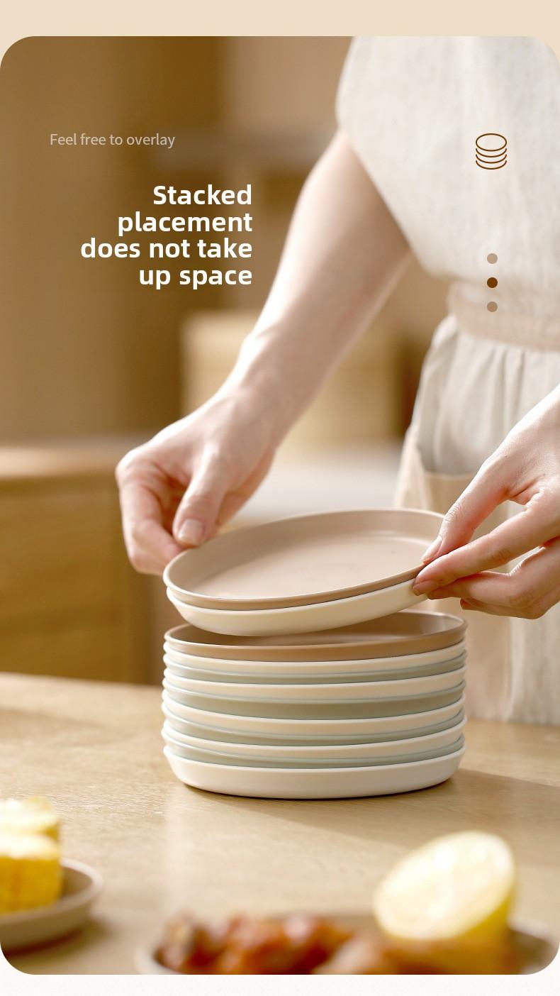 FaSoLa Japanese-style bone dish for home use, a waste dish for bones, plastic snack tray