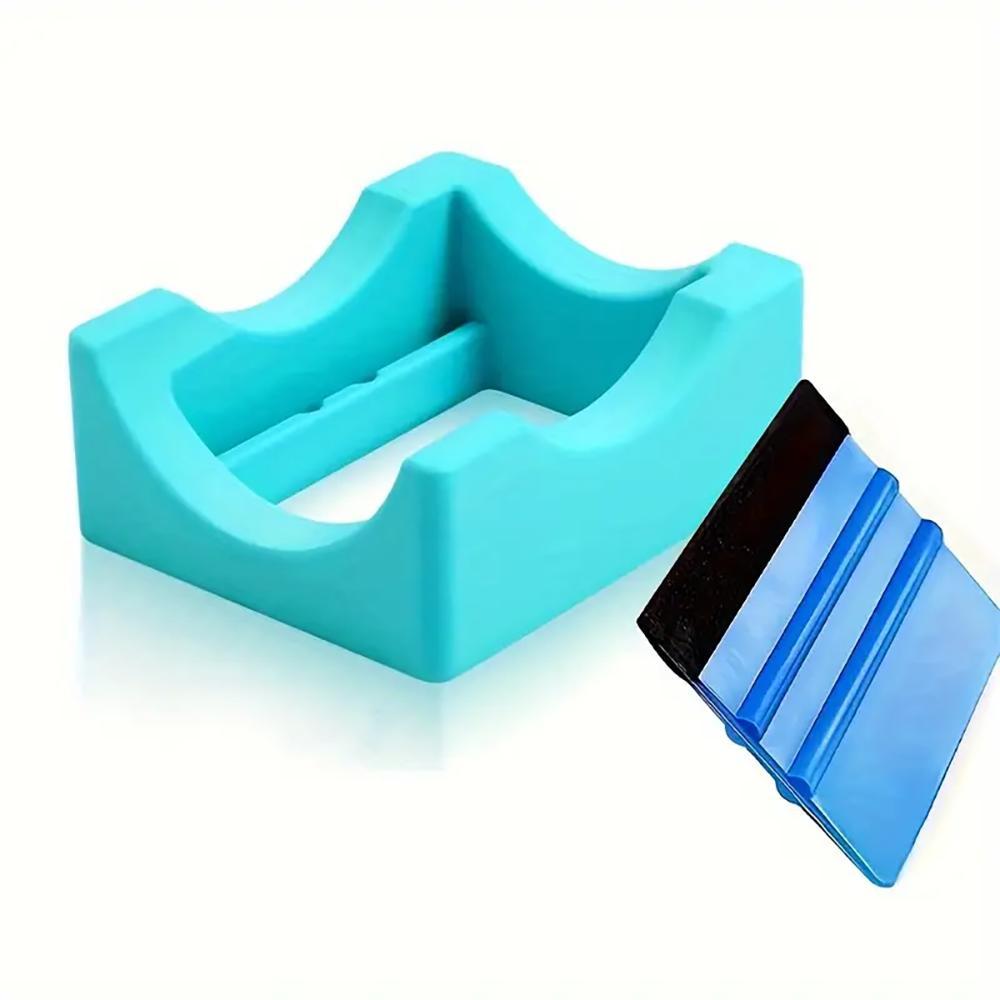 Cup Holder, 1 Set Including 1 Count Durable Silicone Cup Holder & 1 Count Scraper, Drinkware Accessories for Home Kitchen, Drink Holders