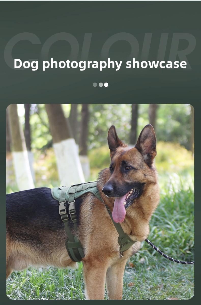 Tactical Dog Harness – Universal Harness, Walking Harness & Safety Harnesses for Small to Large Dogs, Durable Reflective, Easy to Control, No Pull Adjustable Pet Harness, Pet Supplies