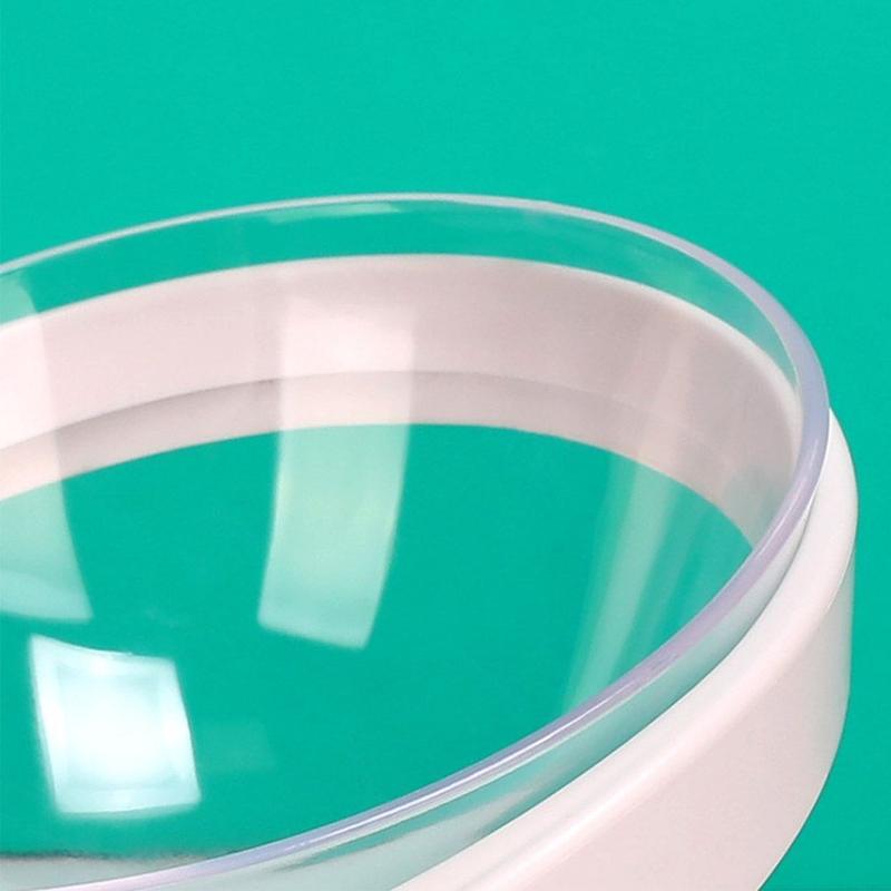 Ergonomic 15-Degree Tilt  , Suitable for Cats and Small Dogs - Neck Comfort Enhancing Stand, Anti-Vomiting Design, Smooth Curved Plastic  for Food and Water, White, Anti-Vomiting   | Fashion   | Stable   pet wate bowl