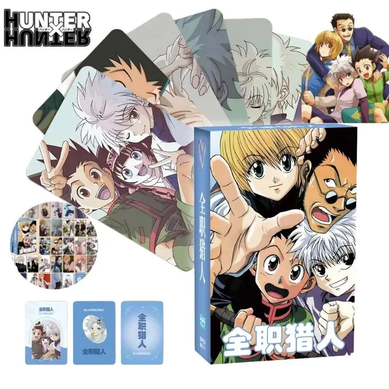 2026 hot item Hunter Hunter Gon Freecss Killua Zoldyck anime peripheral cartoon small cards high-quality lomo cards postcards collection gifts Popular toys