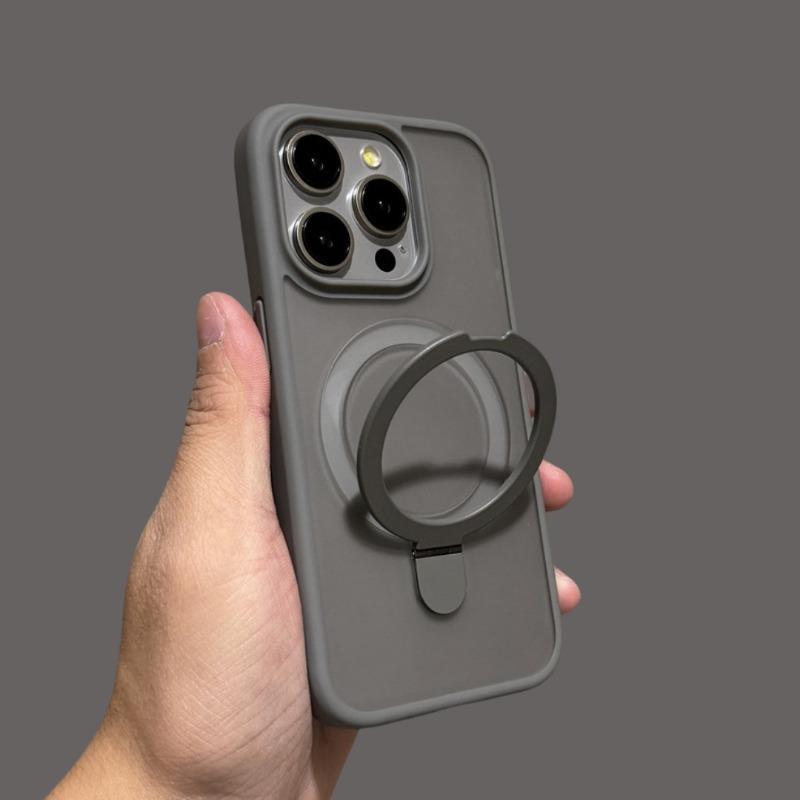 Magnetic Ring Holder Phone Cases for iPhone 17 16 15 14 13 12 11Pro Max Series, Durable Shockproof Protective Covers with Built-in Kickstand, Wireless Charging Compatible Protection Casing for iphone 17 Pro Max