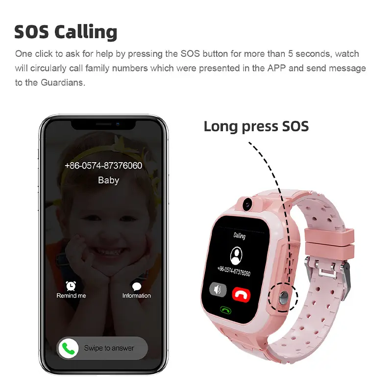 LT37 Children's Smartwatch 4G Full Network Positioning Watch for Students Boys and Girls Electronic Watch KIDS