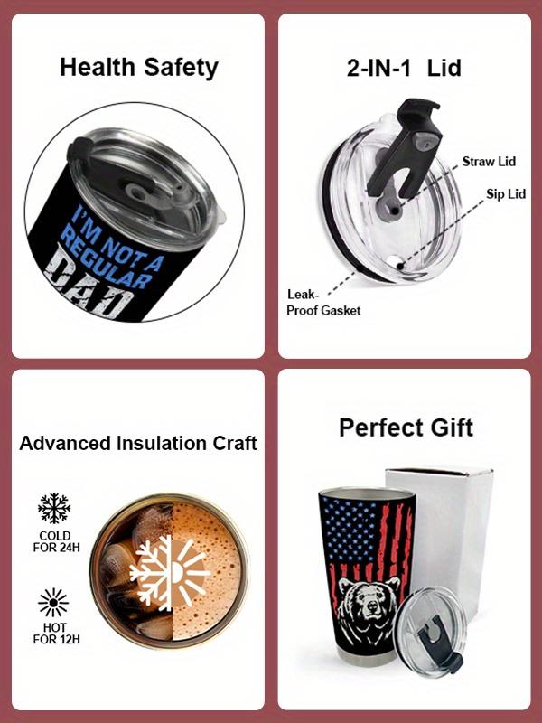 1pc, Hummingbird Flower Vacuum Insulated Travel Coffee Tumbler For Mother Grandma, Present For Mama Mom Sister Daughter, Birthday Valentines Day Gift For Her