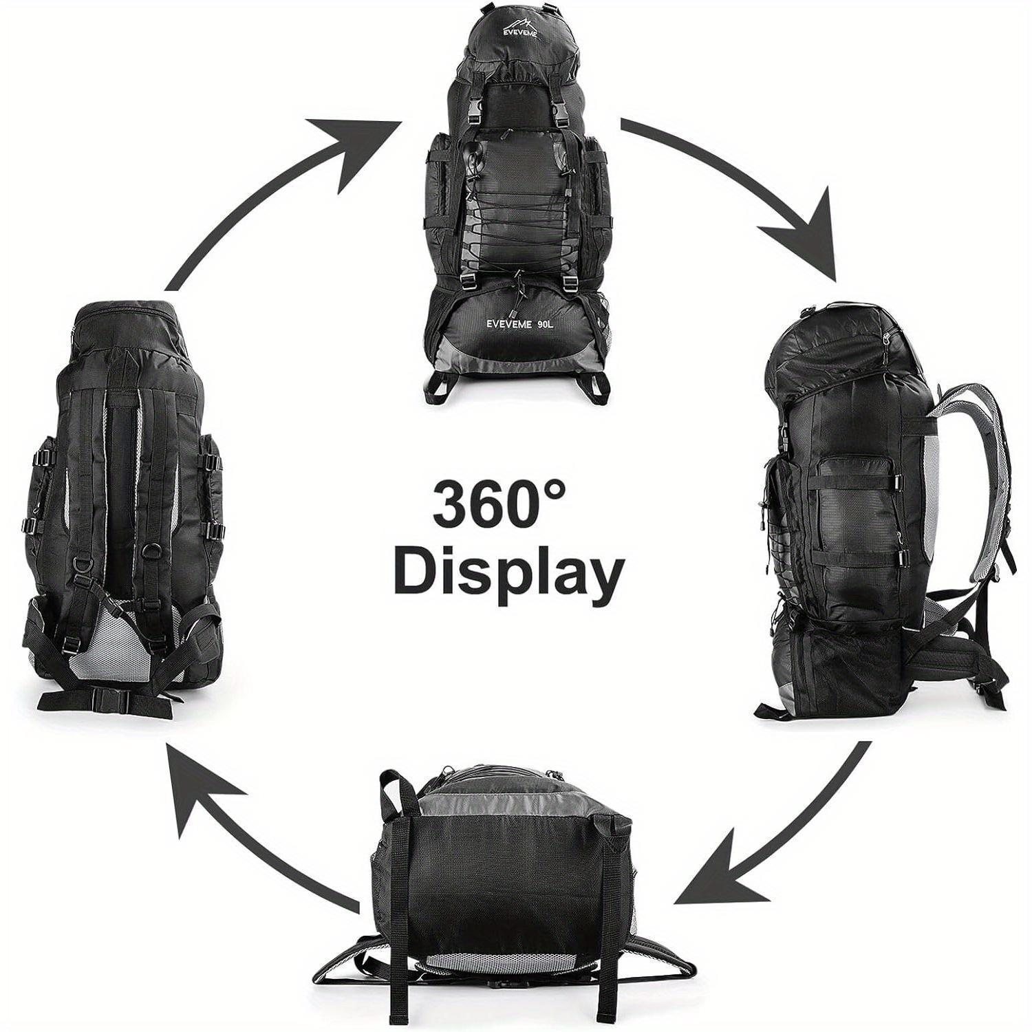 Stop playing Tetris with your camping gear.  90L mega daypack means you just throw everything in. Integrated hydration? Keeps you drinking hands-free. Ideal for long hauls.