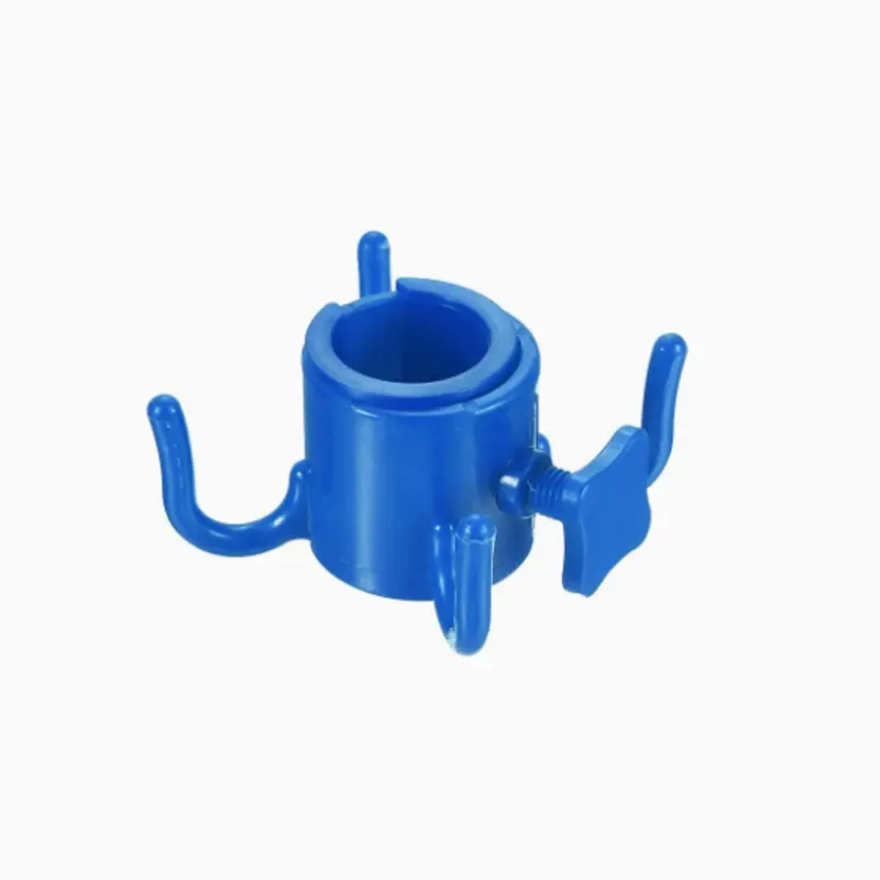 Adjustable Beach Umbrella Hook - 4-Claw Towel Bag Hat Holder for Camping and Outdoor Activities, Durable Plastic Tent Accessory
