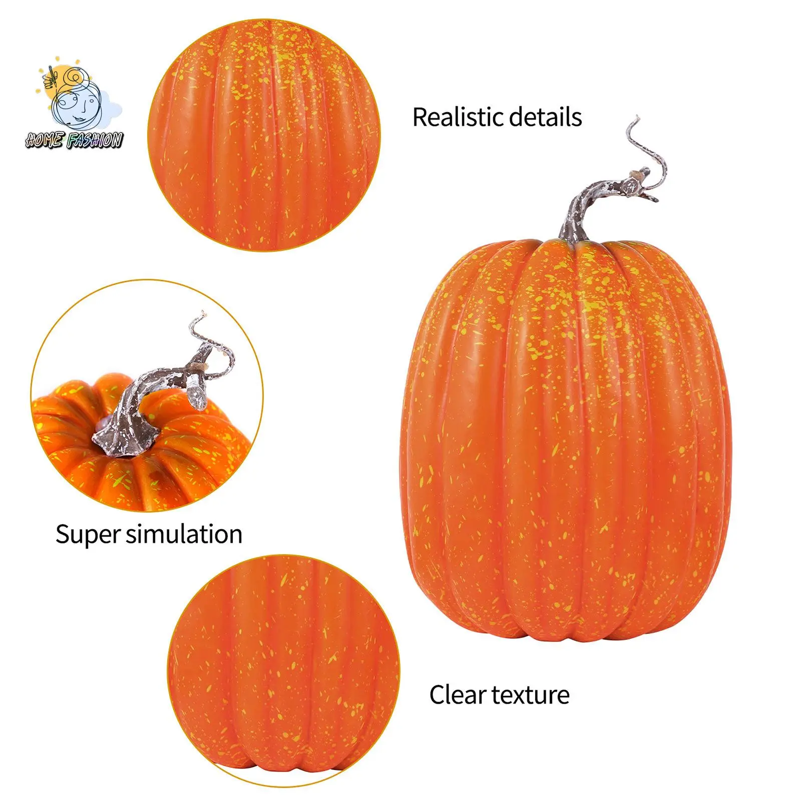 Decorative Pumpkins Artificial Pumpkins Faux Pumpkins Halloween Thanksgiving Tabletop Centerpieces for Home