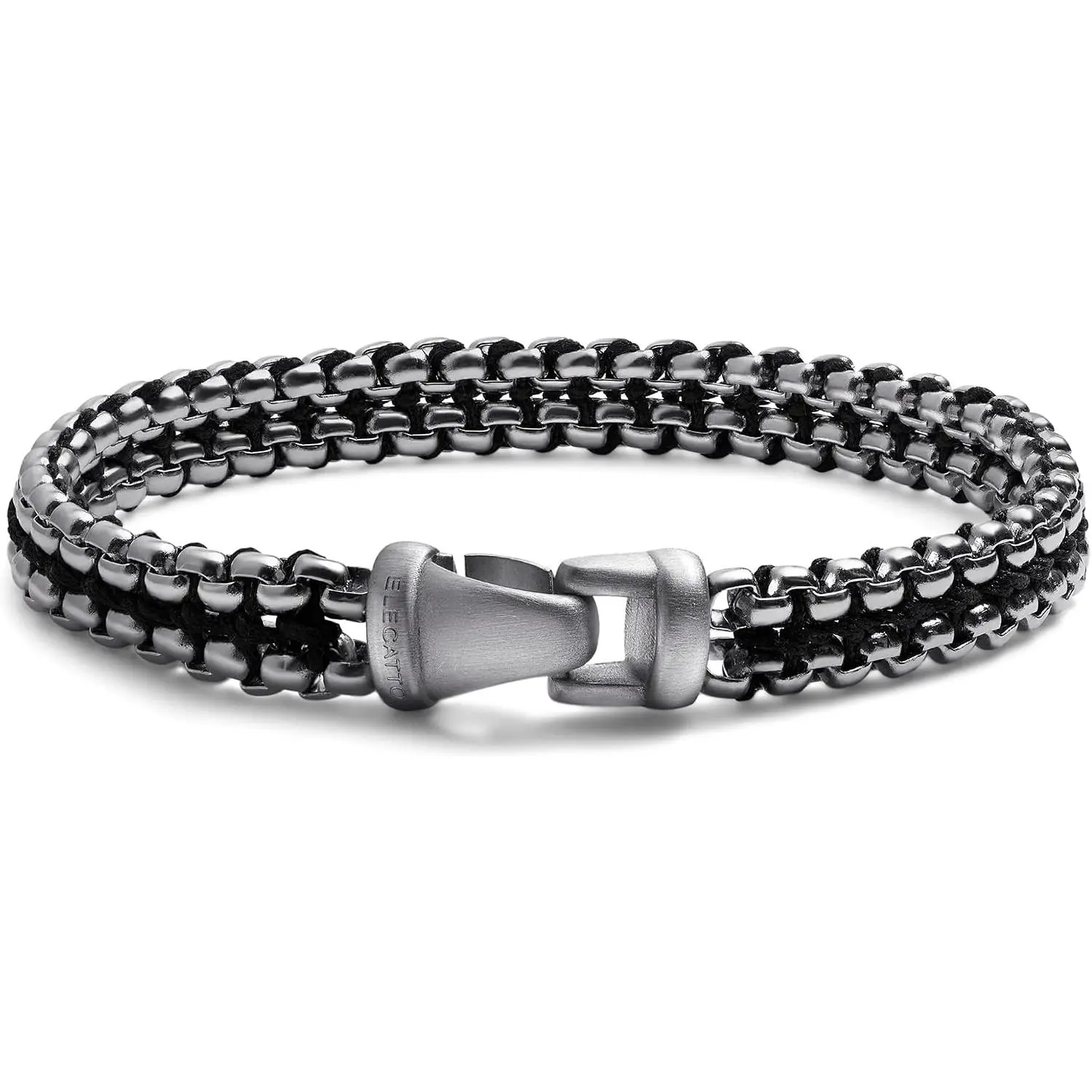 Argos  Steel Link Bracelet for Men | Intricately Woven Polished Stainless Steel Finish | Men's Designer  Bracelets