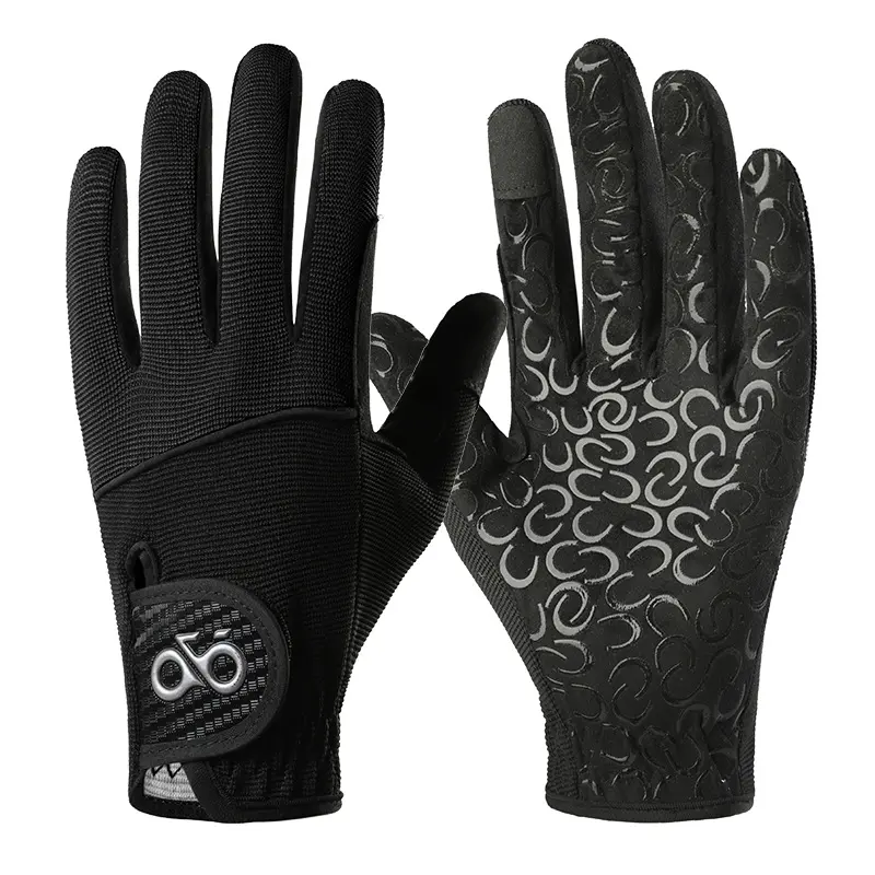 Pro Equestrian Gloves – Outdoor Horse Riding Gloves for Men & Women, Anti-Slip Full Finger Rein Grips, Durable Wear-Resistant Tack for Training, Polo & Competition