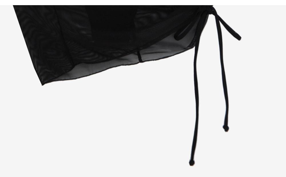 Women's Slim-Fit Solid Color Sexy Swimsuit Halter Neck Three-Piece Bikini