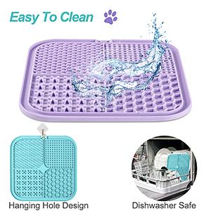 Licking Mat for Dogs & Cats 1 Pack with Suction Cups, Dog Lick Mat for Anxiety Relief, Dog Toys to Keep Them Busy, Peanut Butter Licking Pad for Boredom Reducer, Perfect for Bathing Grooming