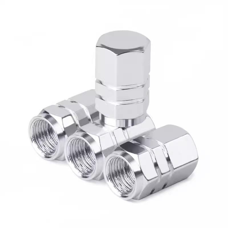 Car Tire Valve Stem Cap, Aluminum Alloy Tire Valve Stem Cover, Universal Tire Valve Stem Cap for Cars SUVs Bike Trucks and Motorcycles, Car Accessories, Tyre Repair Tools for Vehicle, Car Parts