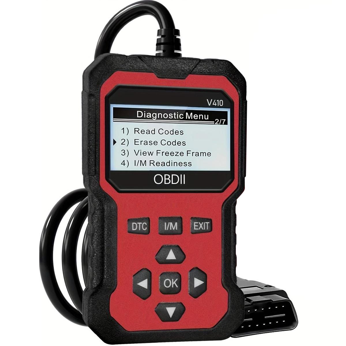 OBD2 Car Diagnostic Tool, OBDII Universal Diagnostic Tool, Integrated Engine Fault Detection, Fault Code Reading & Voltage Charging Test Functions