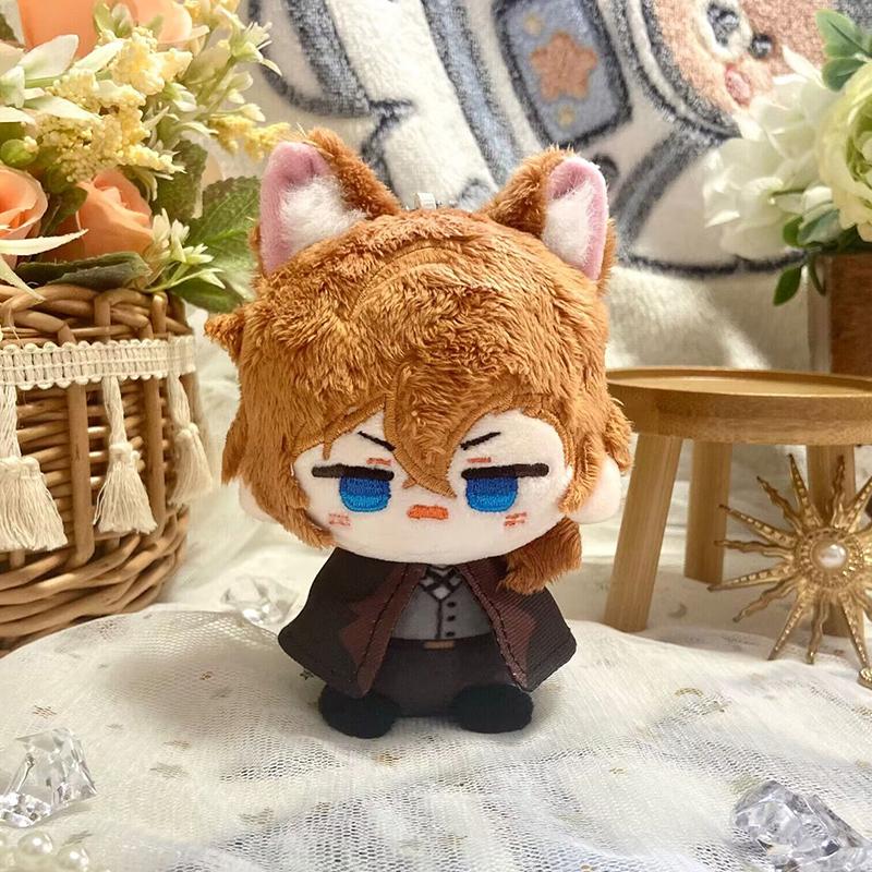 Bungou Stray Dogs Plush Gogol Dazai Osamu Nakahara Chuuya Ryunosuke Akutagawa  Anime Cosplay Stuffed Doll Keychain Kids Gift