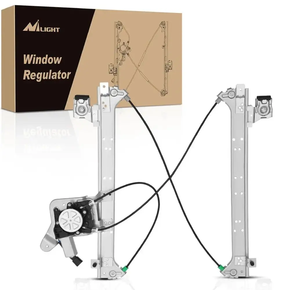Nilight Stainless Steel Automotive Rear Driver Side Power Window Regulator Replacement - Low Noise, Precise Hole Position Car Accessories for 2001-2006 Chevrolet Avalanche, Silverado, Suburban & GMC Sierra, Yukon XL 1500, 2500, 3500