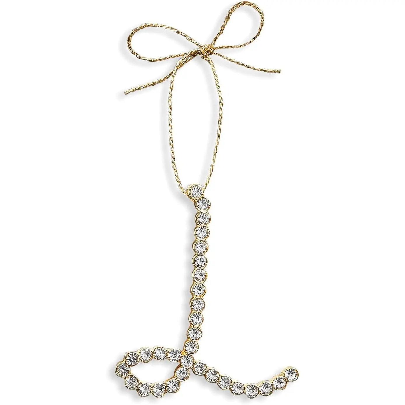 Christmas Letter Ornaments, Letter L Ornaments for Christmas Tree | Christmas Initial Hanging Ornament for Xmas Tree Decor Mother Best Friends Sister Wife