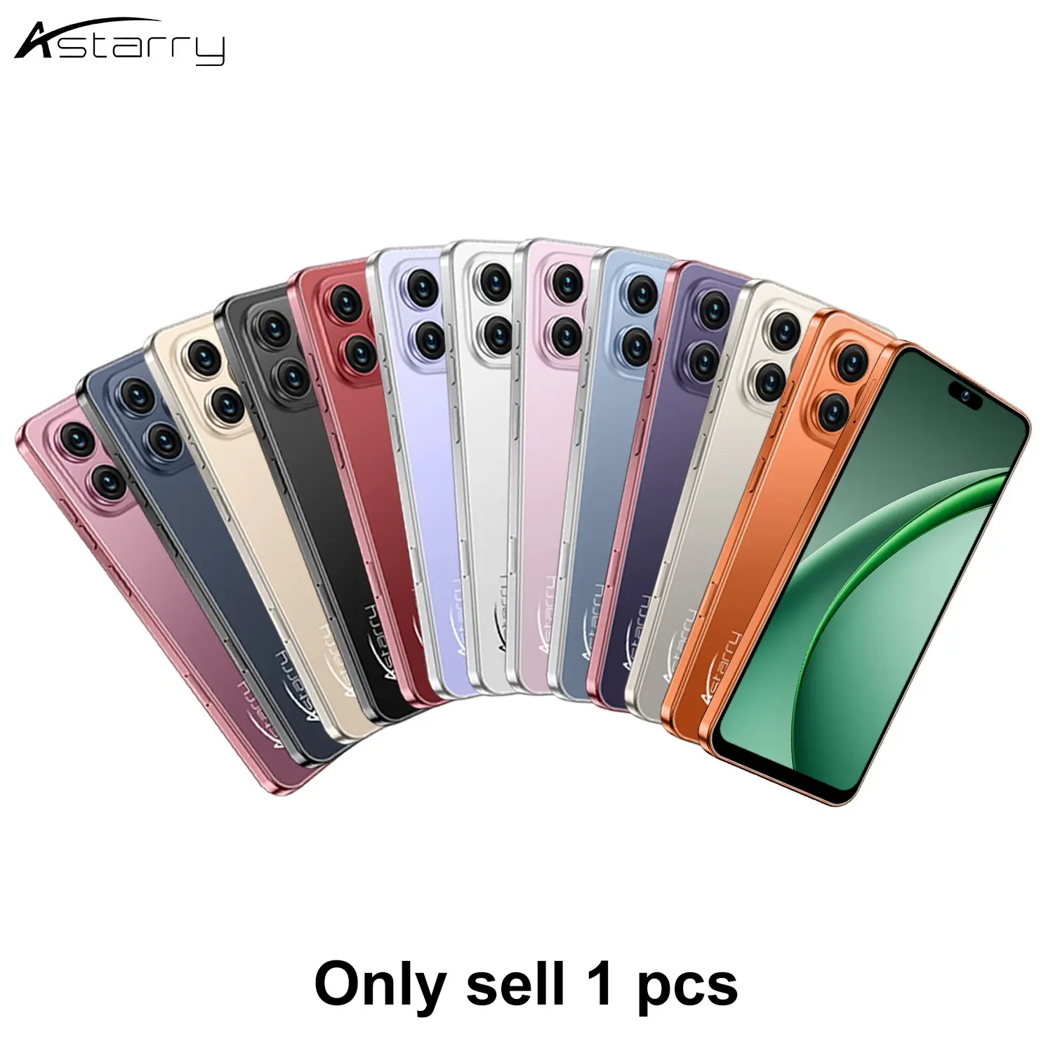 Astarry 17 Pro Max – Unlocked 4G Smartphone (Global Version), 6GB RAM + 64GB Storage, 6.93-inch HD Display, 5000mAh Battery, 16MP Cameras, Dual SIM Standby, Expandable Storage, Android 12, Face Recognition & Fingerprint Unlock, Touchscreen Smartphone