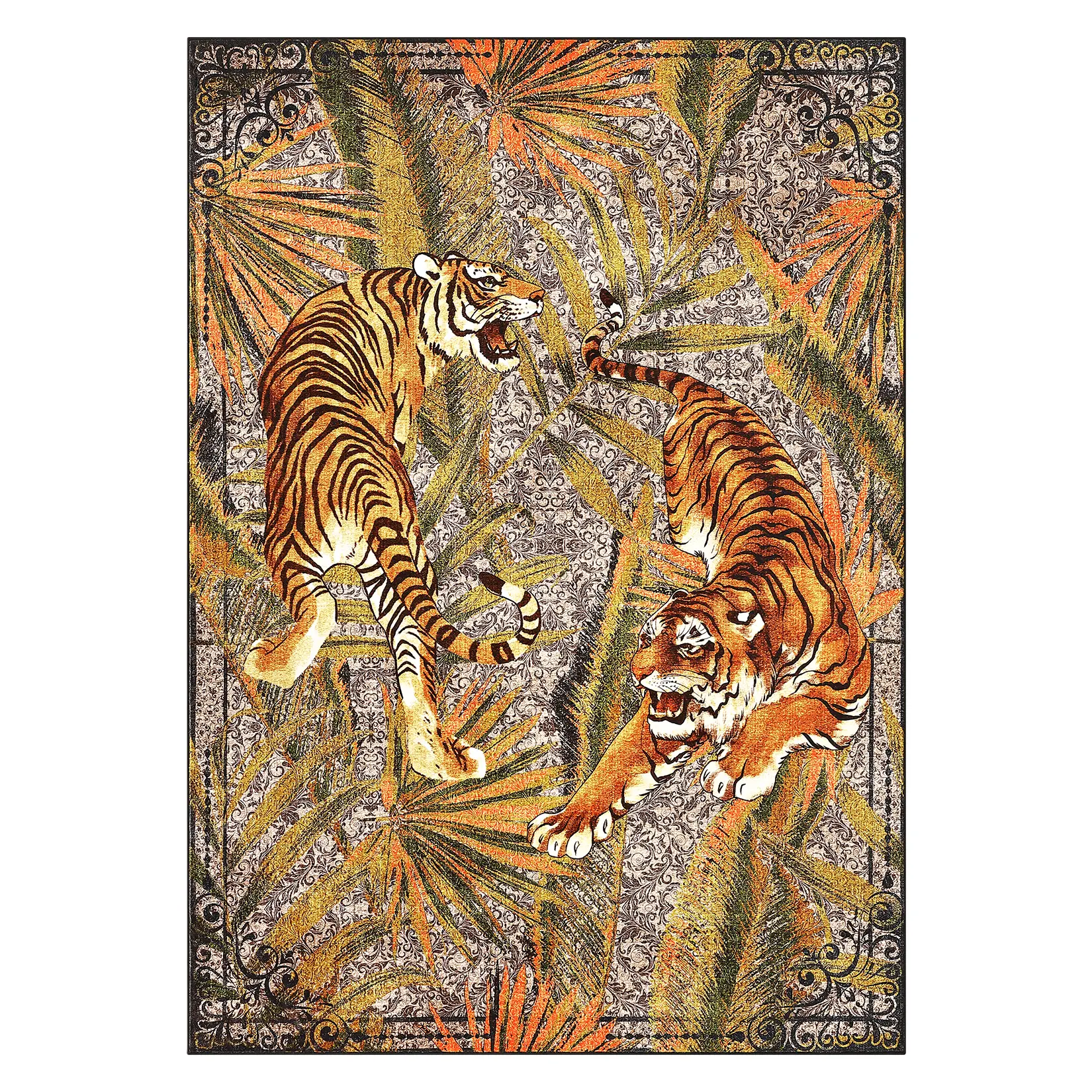 Neutral‑Tone Artistic Abstract Washable Rug, 0.16‑Inch High‑Density Low‑Profile Carpet with Reinforced Edge Binding, Foldable Stain‑Resistant Rug for Farmhouse Boho Minimalist Home Decor