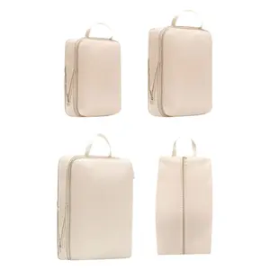 4pcs/set Compressible Travel Organizer, Space-Saving Luggage Expansion, Lightweight, Layered Storage, Waterproof Fabric, Breathable