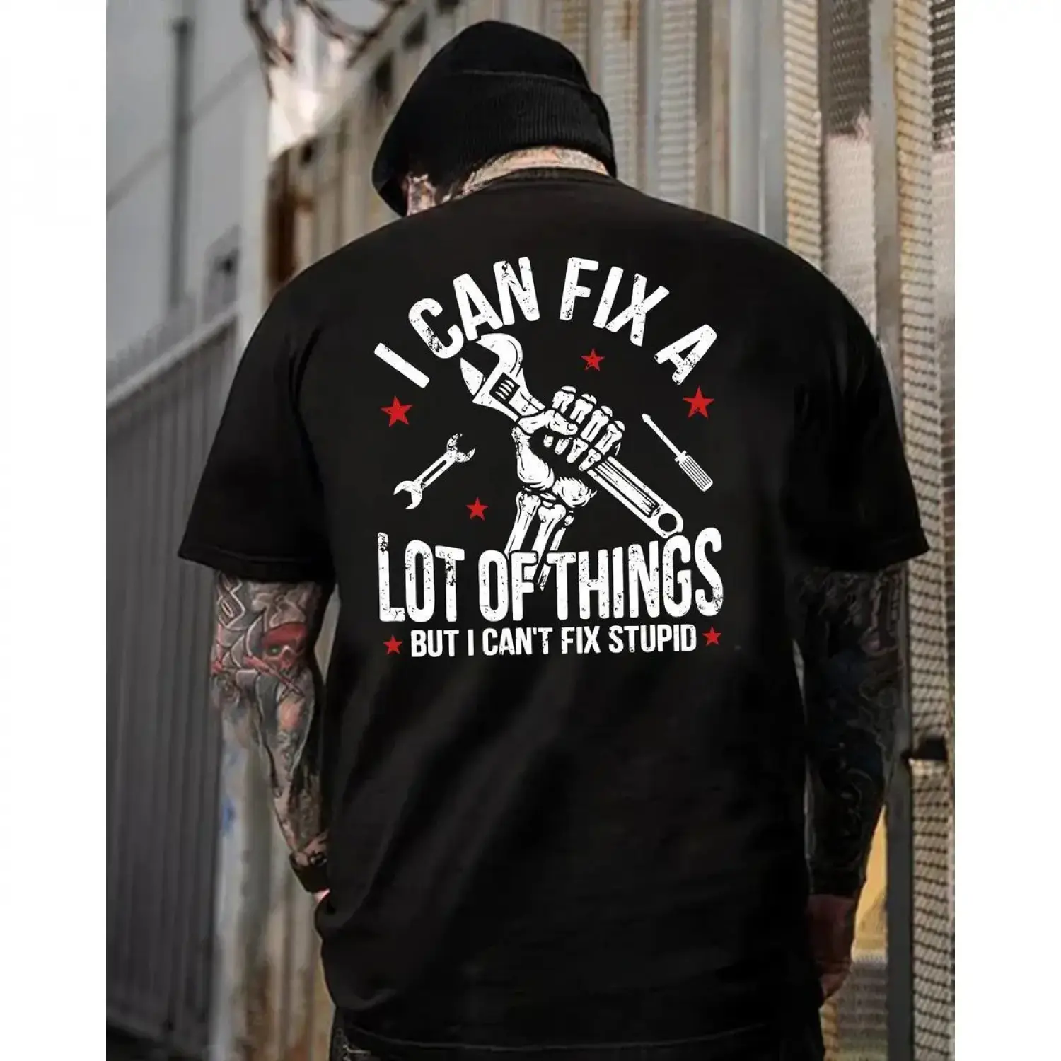 Funny Mechanic T-Shirt for Men, Buttery Soft Black Graphic Tee with Sarcastic Quote, Casual Streetwear Top, Great Gift for Work Humor