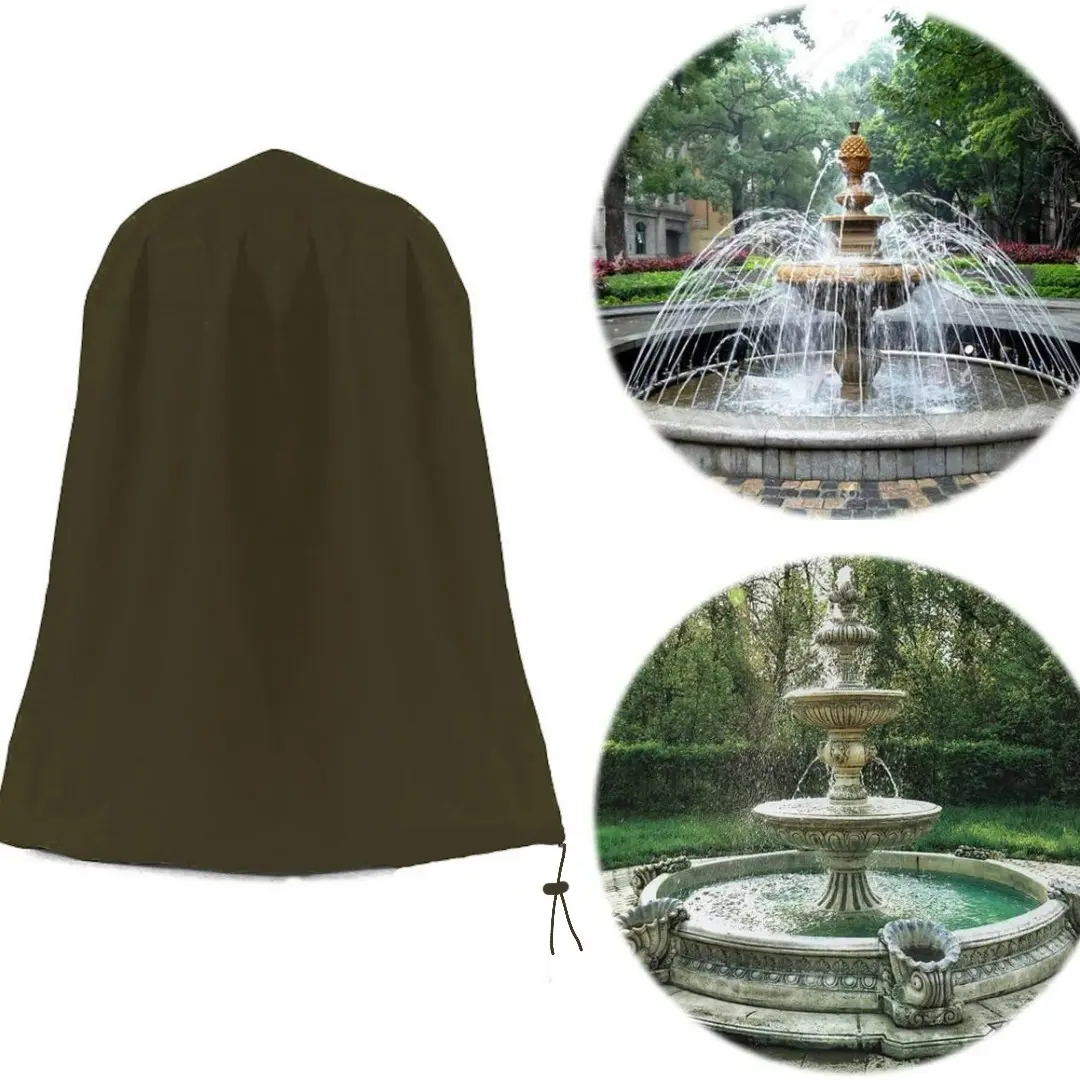 1pc Outdoor Fountain Cover, Heavy Duty Garden Fountain Covers, Patio Fountain Protector, Garden Statue Cover.
