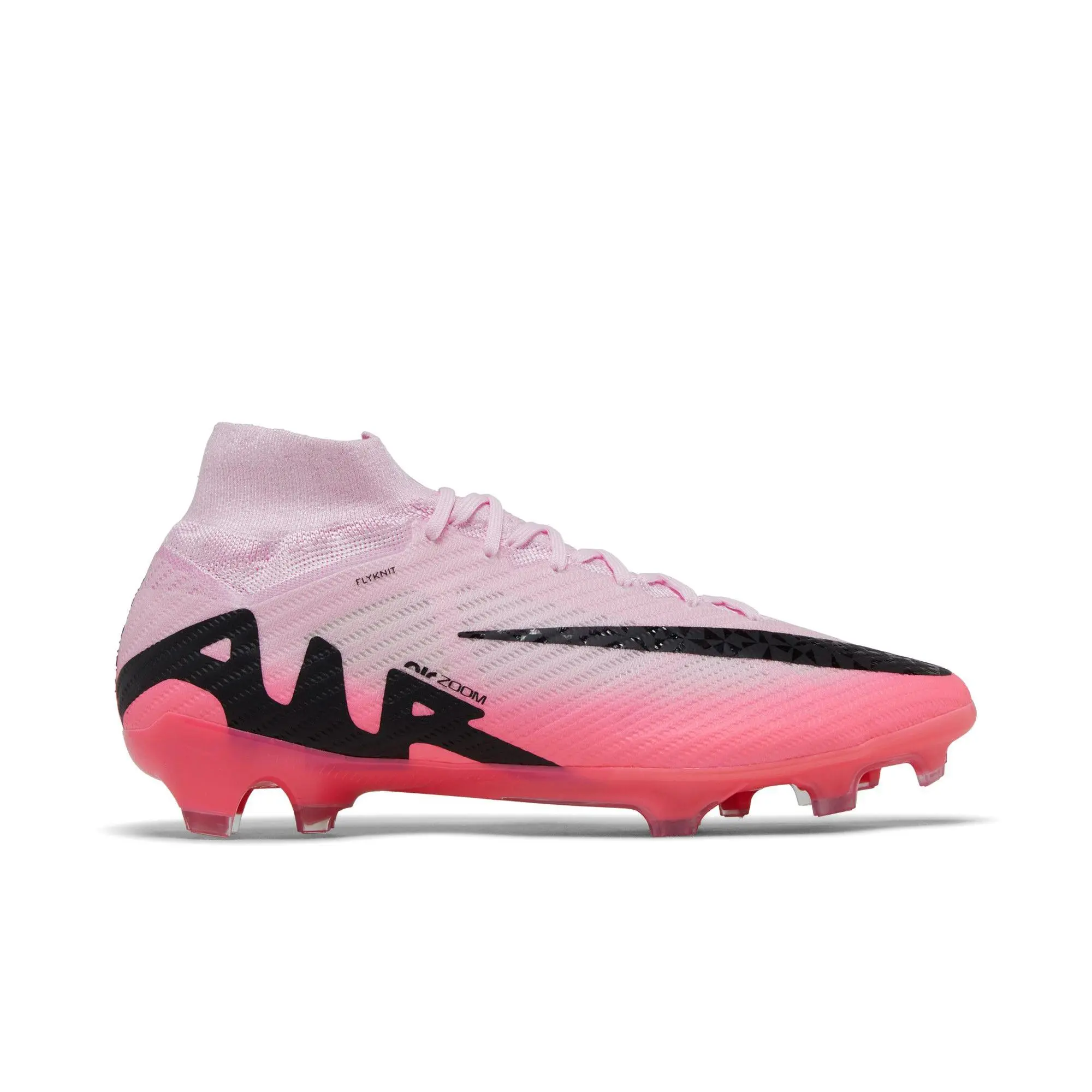 Nike Zoom Mercurial Superfly 9 Elite FG 'Tournament Pack' Unisex Football Boots, Pink Foam-Black, FG Studs Grip, Lace-Up Snug, Lightweight Sole, Low Top Cut, Synthetic Knit, Style DJ4977-601, Unisex Wear