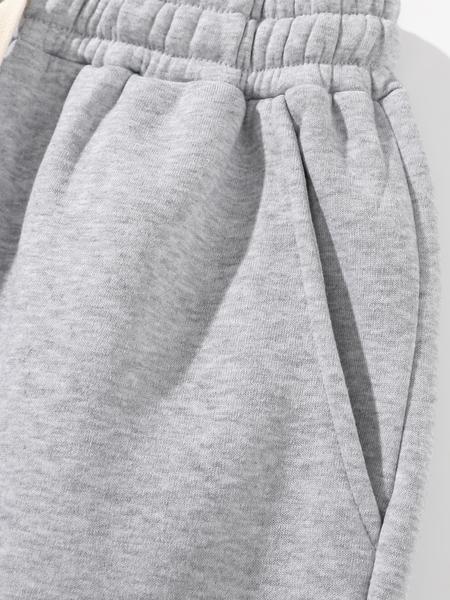 Men'S Plain Drop Shoulder Sweatsuit Set, Casual Half Zip Hoodie & Drawstring Sweatpants With Pocket Men'S Plain Drop Shoulder Sweatsuit Set, Casual Half Zip Hoodie & Drawstring Sweatpants With Pocket