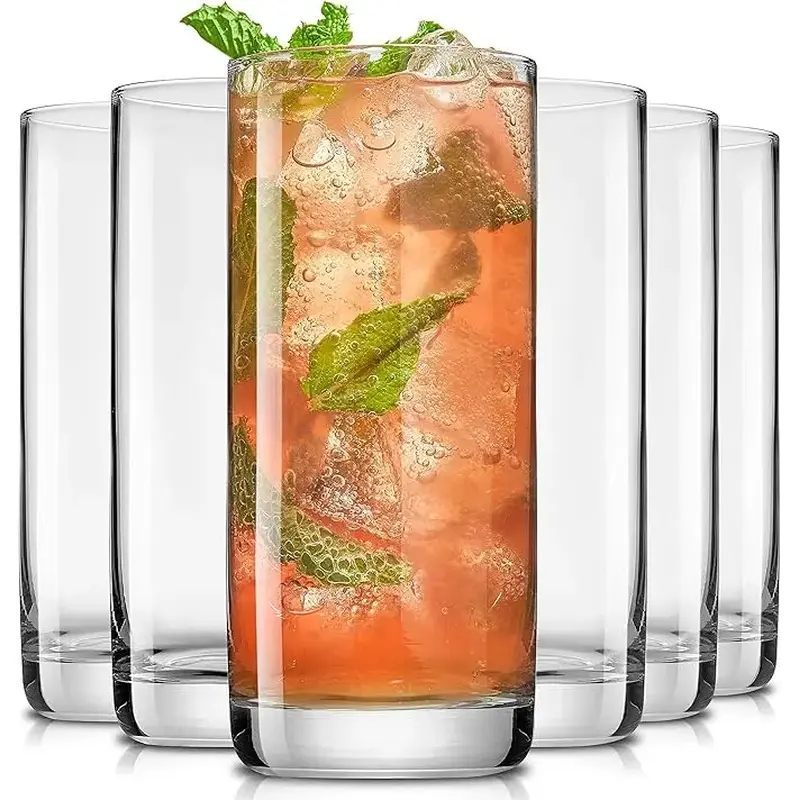Set of 6, Crystal Whiskey Glasses Double Old Fashioned Rocks Glass for Scotch or Bourbon, Dishwasher Safe Glassware