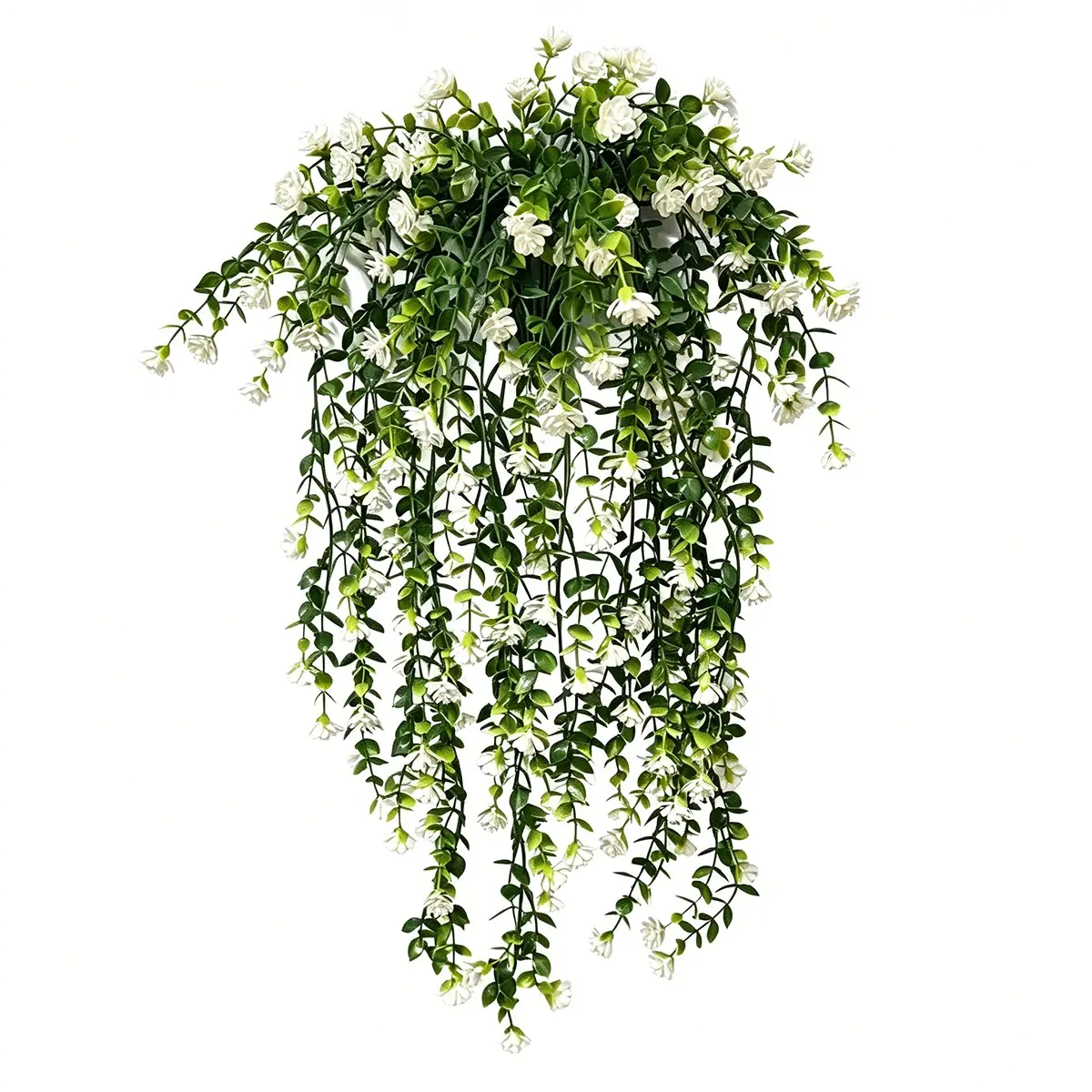 4-Pack Outdoor Hanging Eucalyptus Flowers, UV-Resistant Artificial Plants, Faux Floral Decor, Fake Decorative Flowers, Ideal for Balconies, Gardens, Festivals, Year-Round Decor