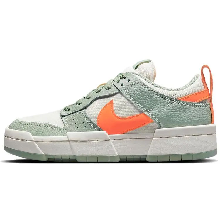 Nike Dunk Disrupt Women's Low-Top Sneakers with Synthetic Fabric, Durable Cushioning, and Non-Slip Traction Verifiable, with credentials and supporting global authentication