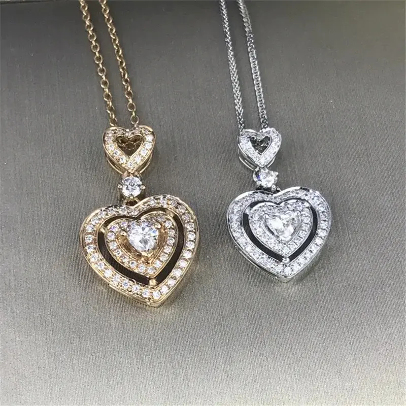 Heart Cut Pendant Necklace Classic Womens Everyday Fashion Jewelry