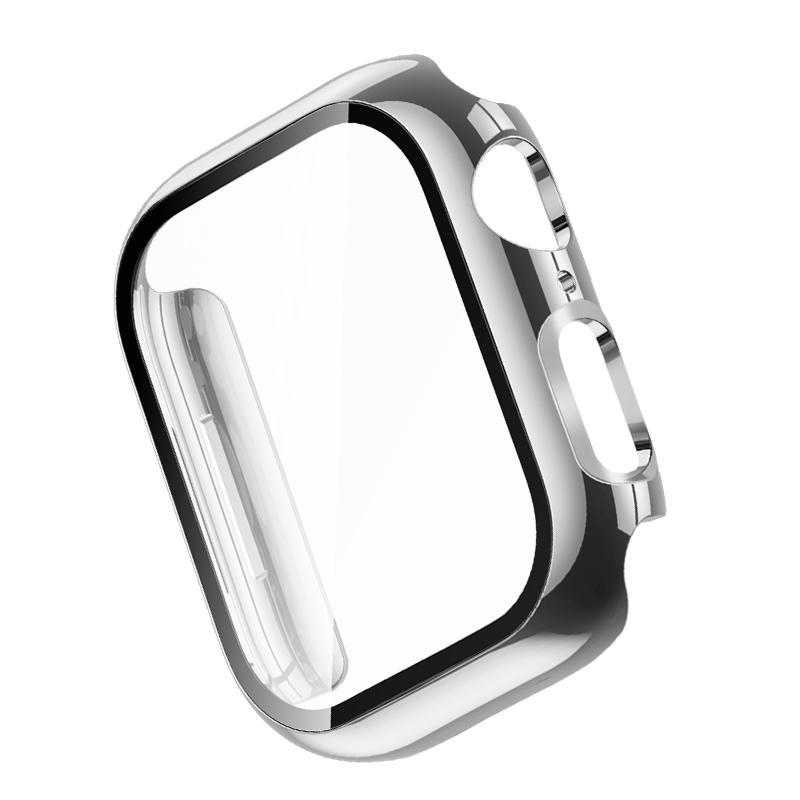 Apple Watch PC Case with Screen Protector – Slim Protective Cover for 40-49mm, Gold & Silver