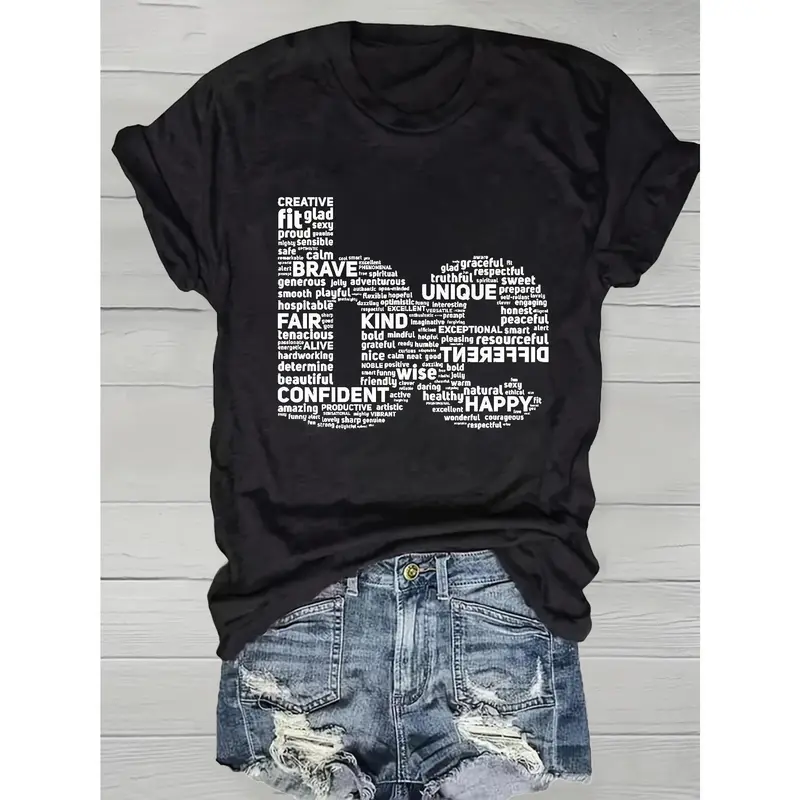 Adult Unisex 100% Cotton Casual Style Tee - Short-Sleeve Round Neck, Soft, Athletic Cut, Classic Fit, Smooth Breathable, Foldable, Digital Print Graphic T Shirts, Vivid Print Retention, Washed Look, Menswear Top for Everyday Wear