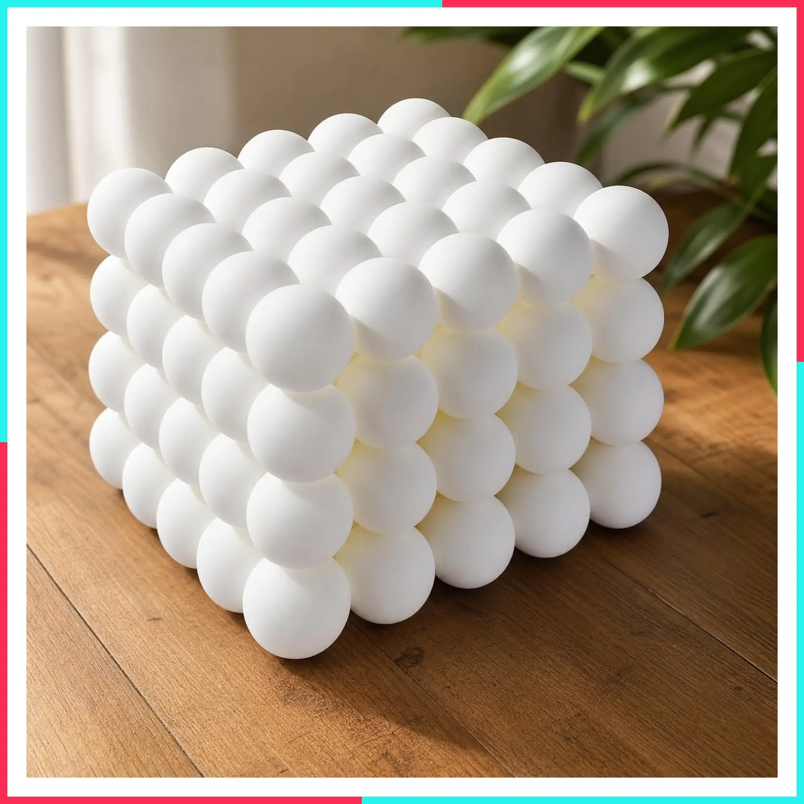 100-Count White 3-Star Table Tennis Balls for Advanced Training and Practice