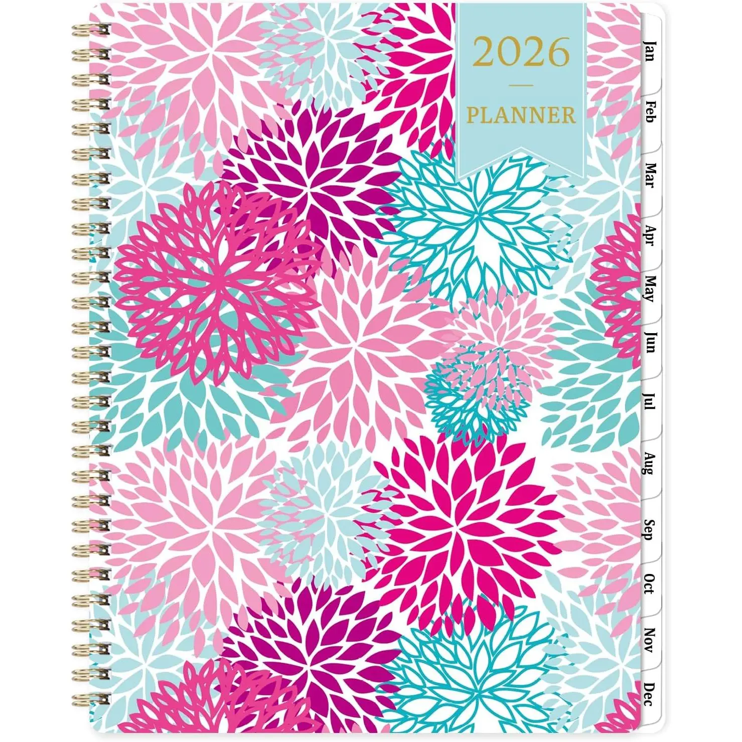 2026 Planner - 9'' x 11'' Calendar Planner 2026, Jan. 2026 - Dec. 2026, Planner Weekly and Monthly, Large Planner 2026 with Monthly Tabs, Inner Pocket