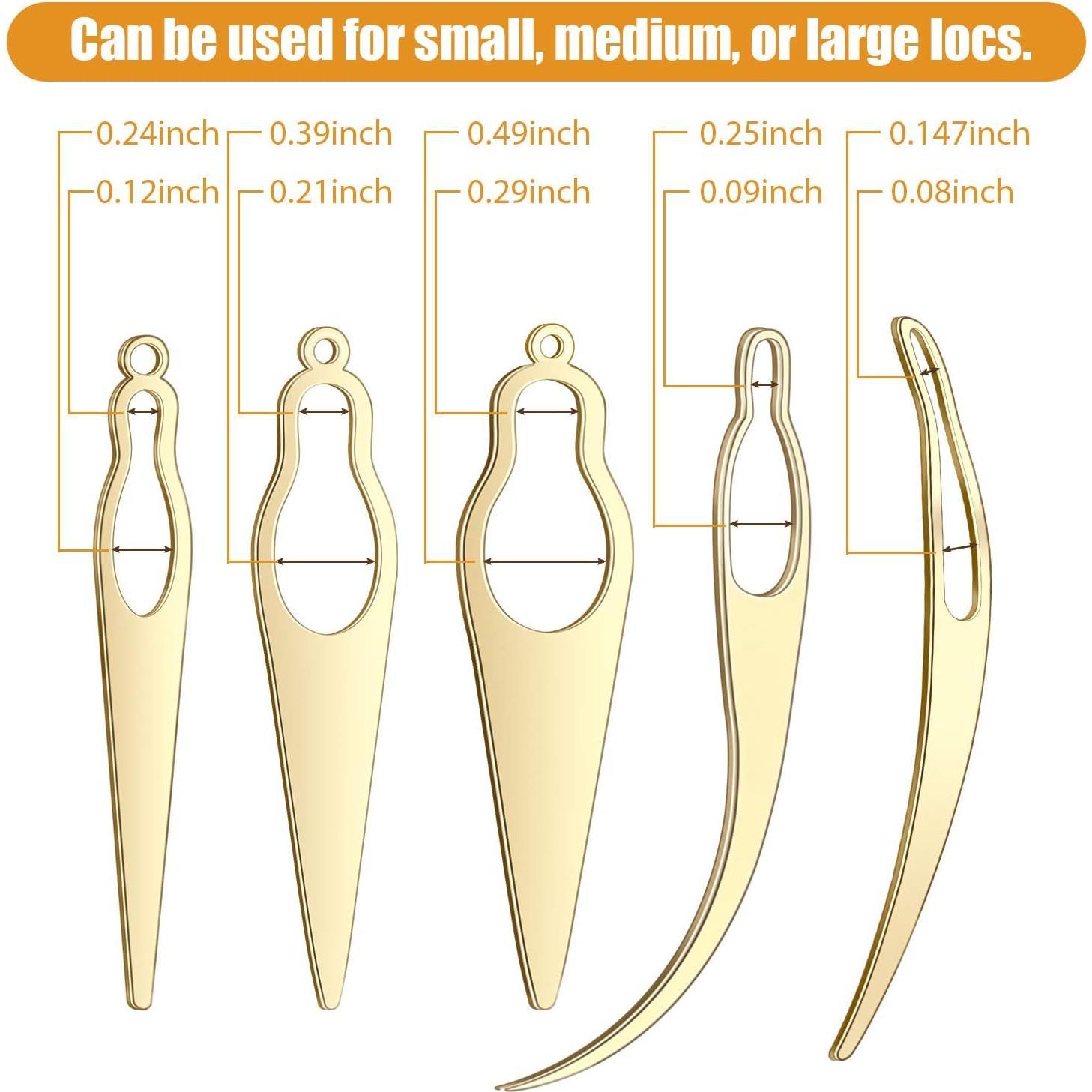 13 count Dreadlocks Tool Set Includes 5 Latch Hook Crochet , 3 Dreadlocks Crochet Hook and 5 Locking Hair Extensions Tool for Locs, Sisterlocks, Easyloc Hair