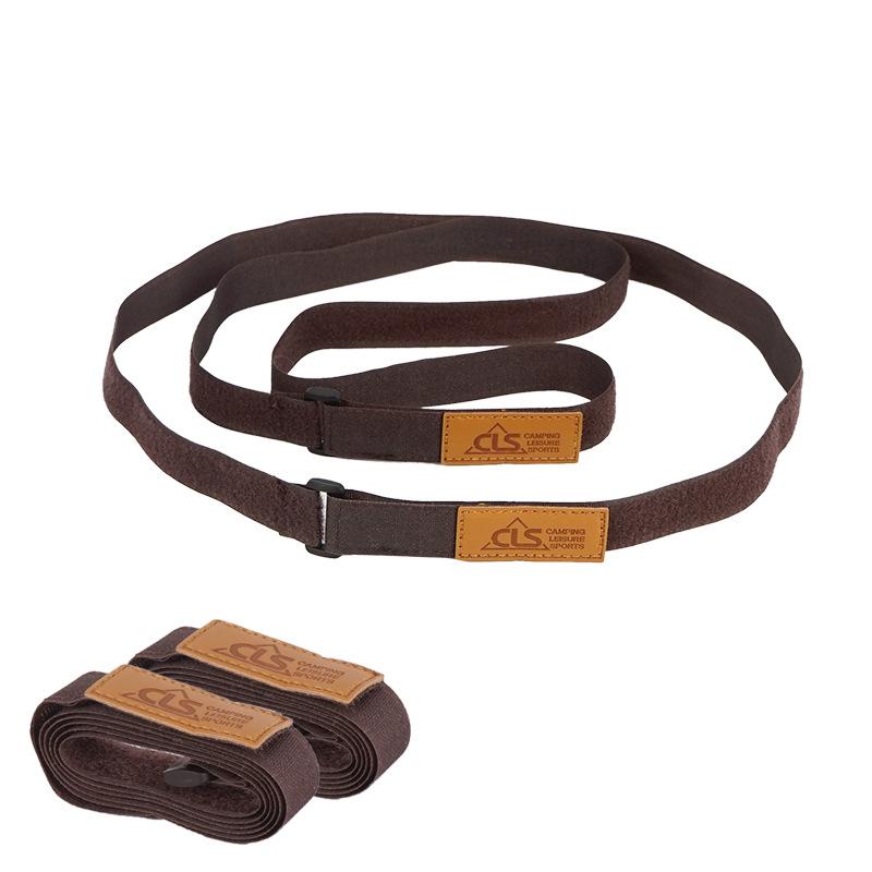 Outdoor camping straps with travel equipment, luggage tent canopy storage straps, Velcro straps 2 packs