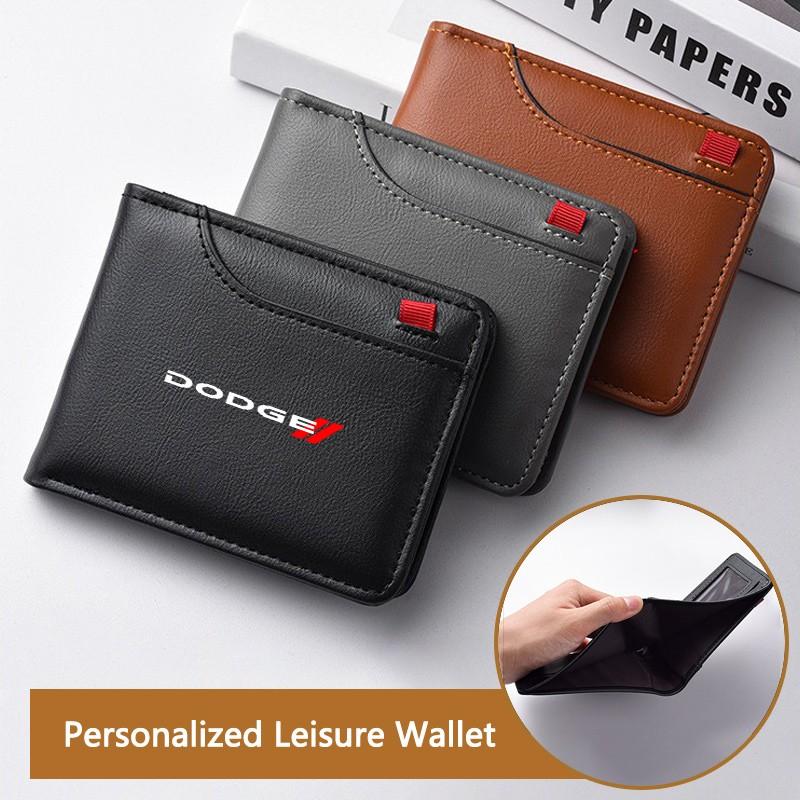 Men's Leather Wallet with Car Logo Design, Customizable ID Card Holder ...