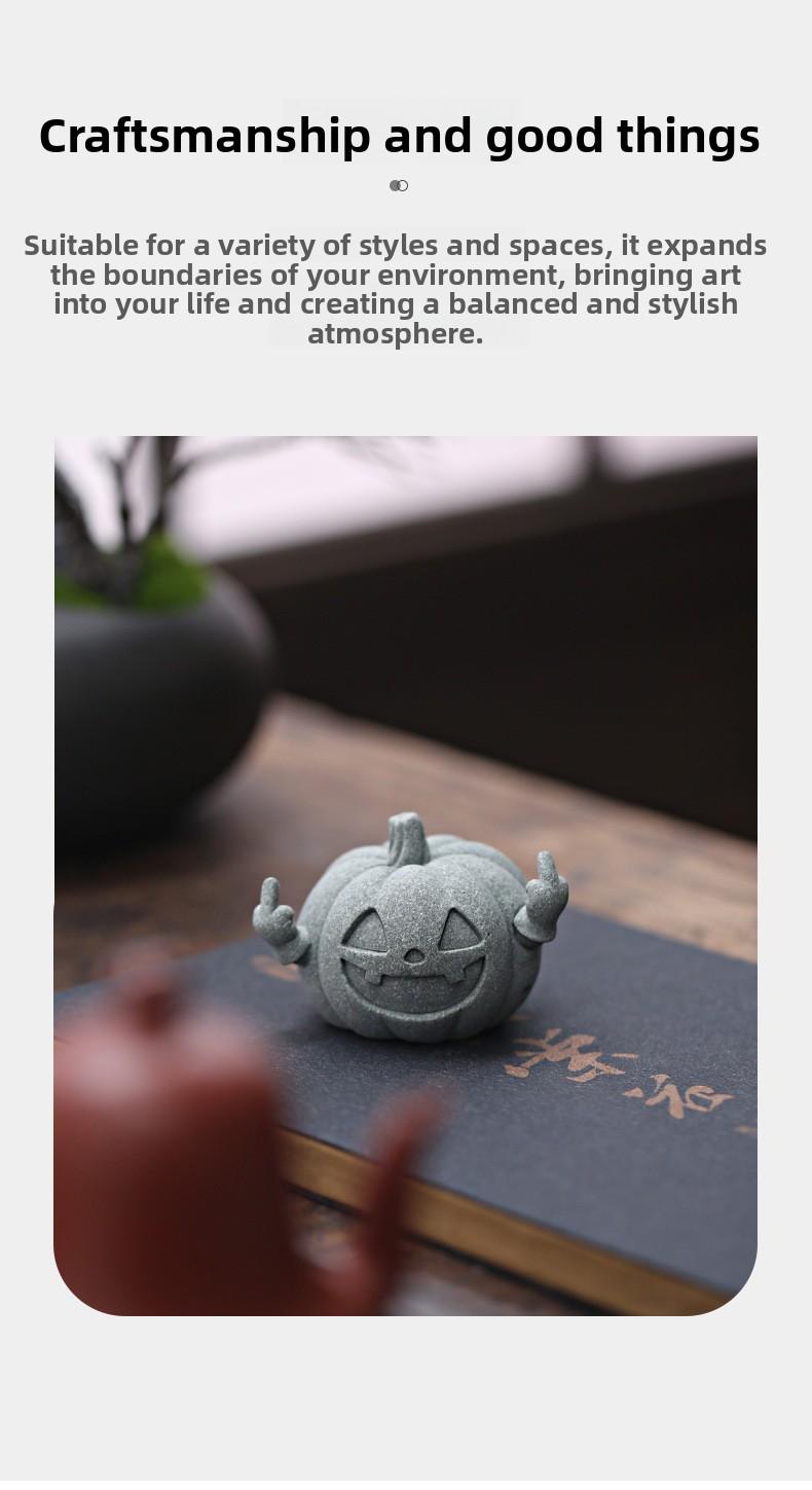 Creative pumpkin simulation craft ornament, high-end niche home desktop decoration, birthday gift