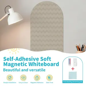 Matte Self-Adhesive Soft Magnetic Whiteboard, Magnetic Drawing Board, Strong Adhesion, Quick Installation, Ideal For Gaming Rooms Or Learning Spaces