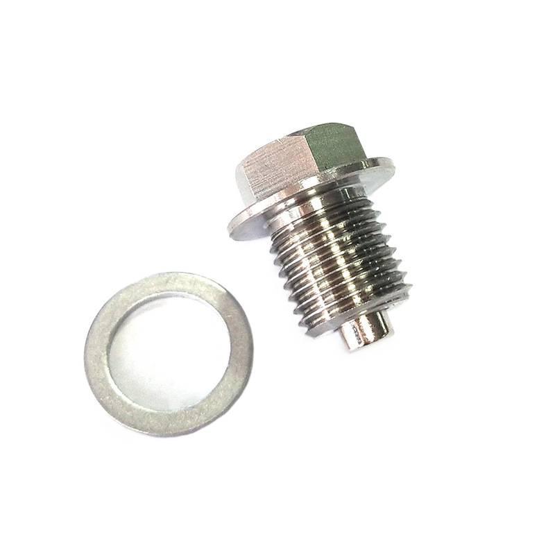 Automotive parts stainless steel magnetic oil drain plug, oil pan drain plug, transmission sludge suction screw plug
