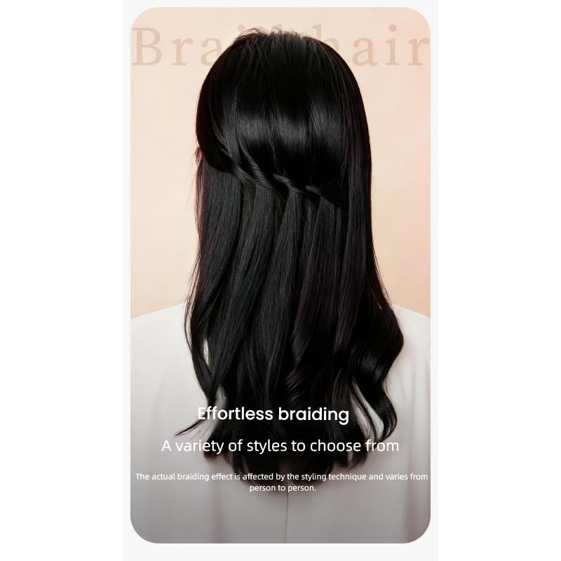 Automatic Braiding Tool! One-Click Operation, Easy to Make Twist Braids, Fishbone Braids, And More Styles. Even for Handicapped People. 30-Second Quick Braiding, Suitable for All Hair Types. Perfect Gift for Barbers And Stylists