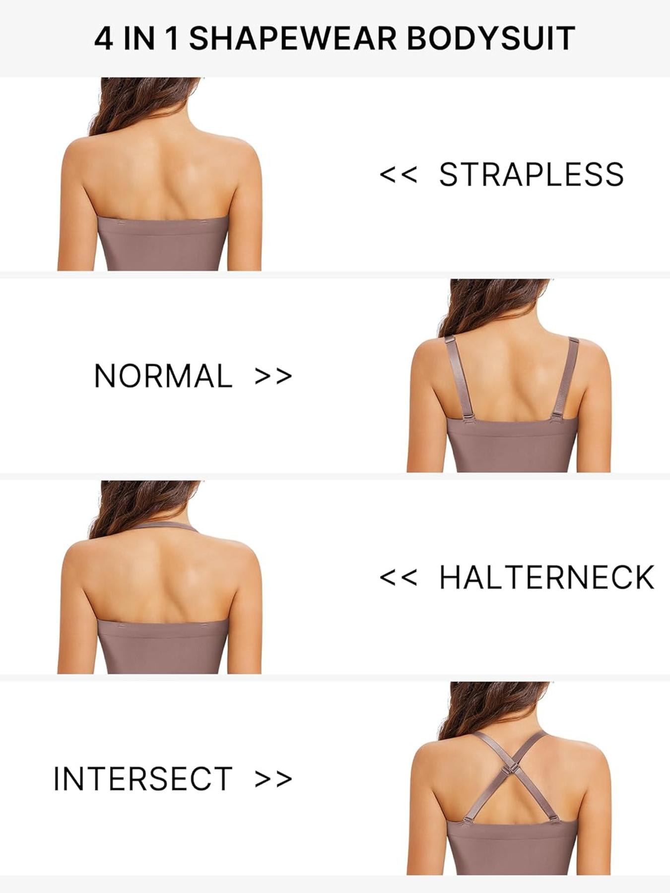 Women's Strapless Shapewear Bodysuit, Tummy Control & Seamless, Smooth Design, Ideal for Daily Wear & Under Dresses