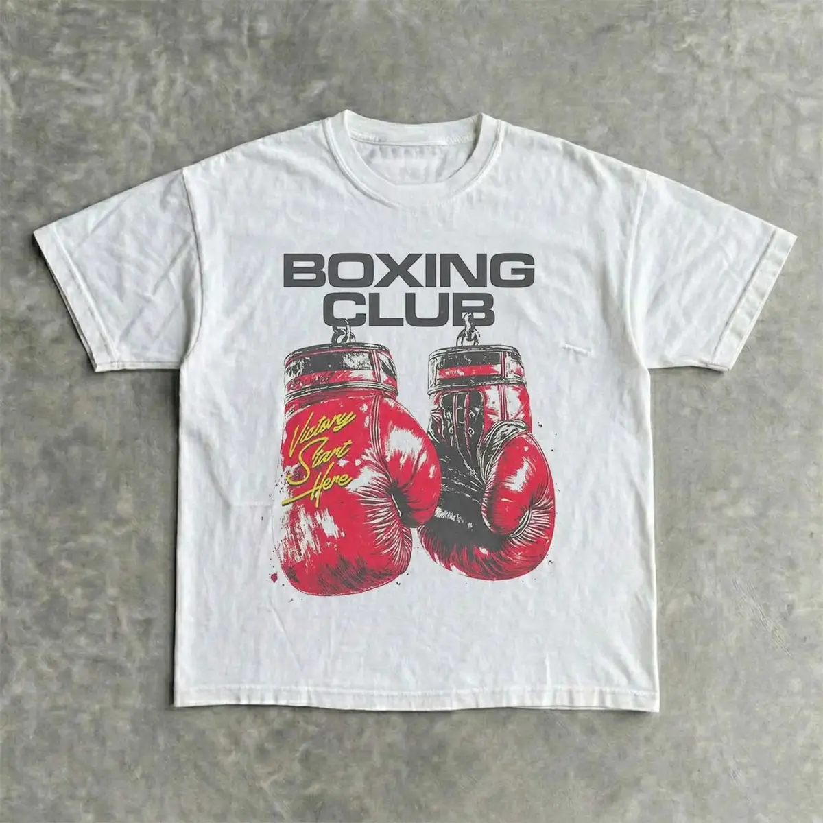 Vingate Boxing Club Graphic Tee – Boxing Gloves Gym Workout Shirt Athletic T-Shirt