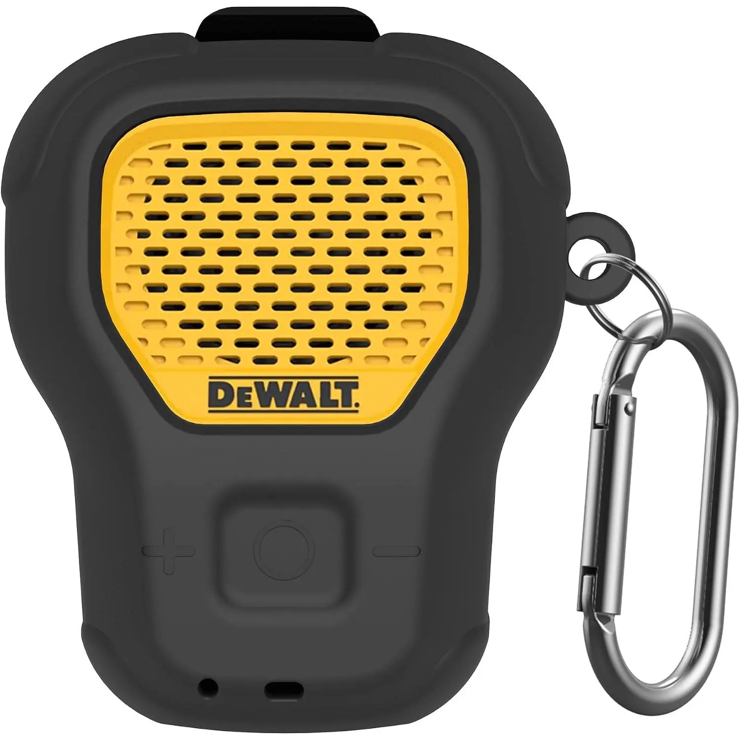 Case for  Wearable  Speaker Case Cover, Small Lightweight Anti-Scratch Portable for Speaker  Case with Carabiner Accessories Set(Black)