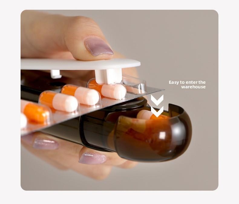 FaSoLa pill box is a portable medicine dispensing box, a mini pill compartment box for carrying with you, and a light-proof pill storage box