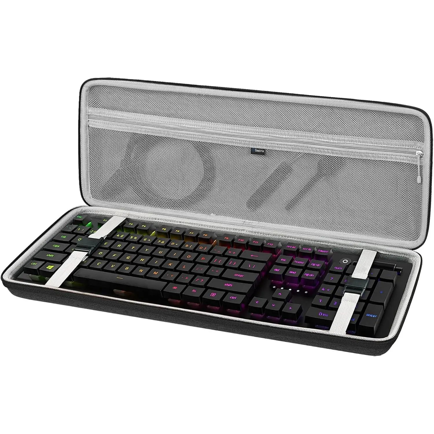 Full Size Keyboard Case, Hard Shell Travel Carrying Bag for 108 Key  Mechanical Keyboard Compatible with  BlackWidow V3 Mechanical Gaming, Ornata Chroma Gaming