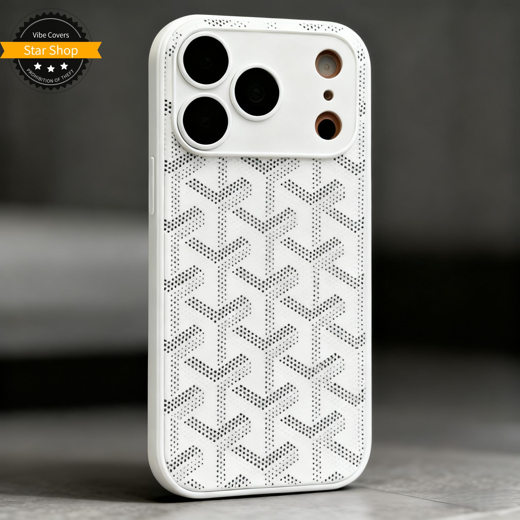 Trendy Full Coverage with Lens Protector IP 17 Pro Max Glass Back Panel 16 Pro Phone Case 15 Light Luxury/14/13 Acrylic Crystal Clear Protective Casing