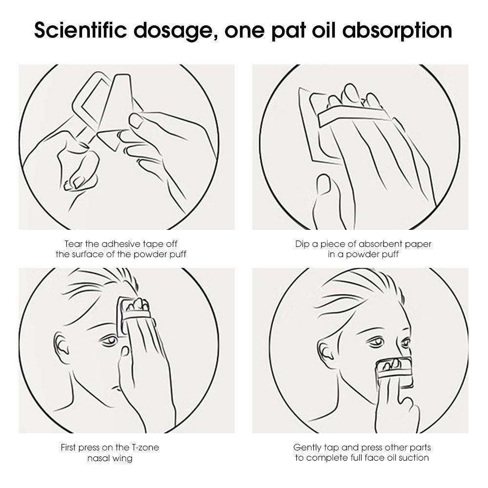 Portable Oil-absorbing Paper, 100pcs/box Compact Facial Oil-absorbing Pads with Mirror, Facial Oil-absorbing Pads, Skincare Supplies, Birthday Gifts, Christmas Gift