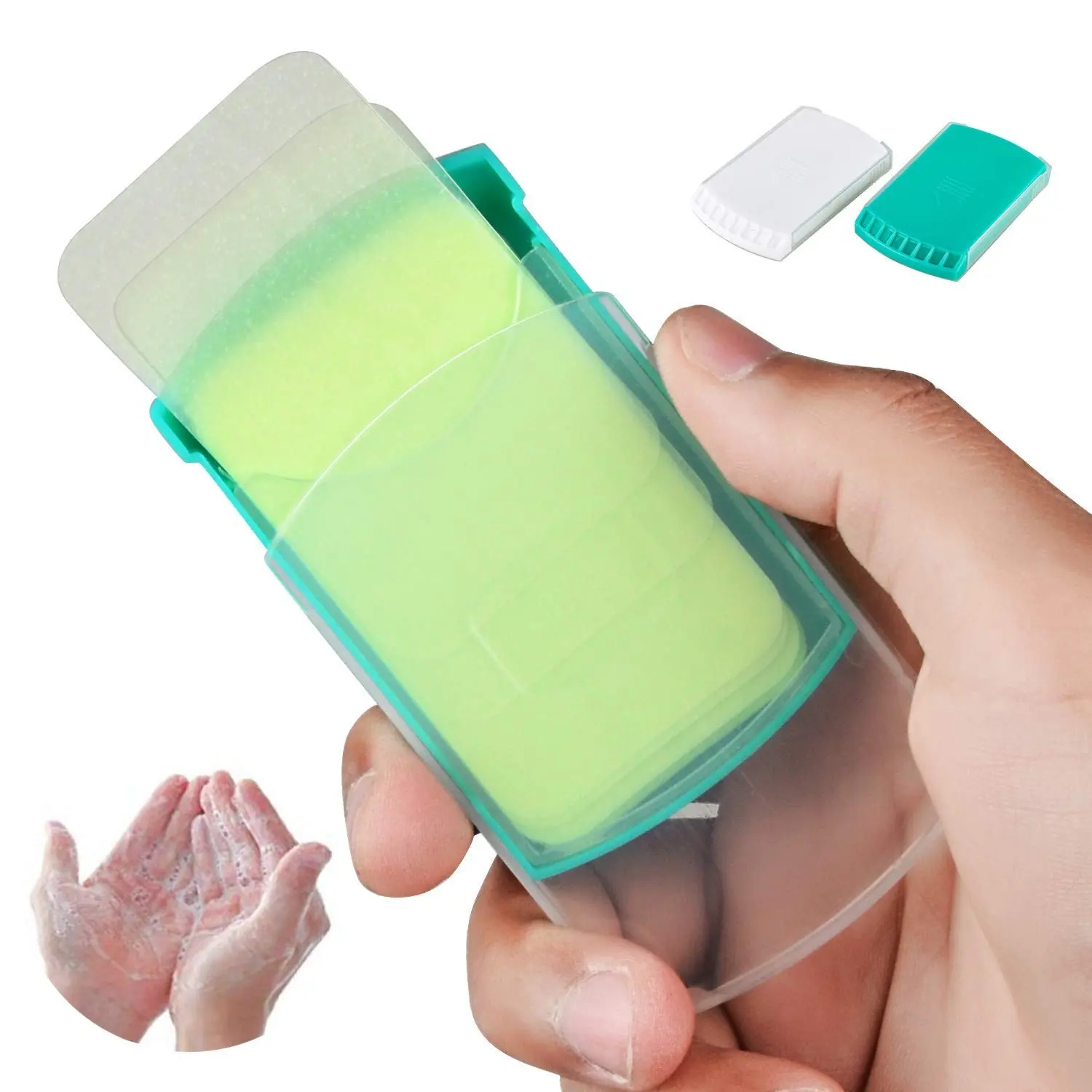 2 Boxes (100 Sheets) Portable Hand Washing Soap Sheets for Outdoor Travel, Camping, Hiking, BBQ, Party, School – Dissolvable Paper Soap for Girls